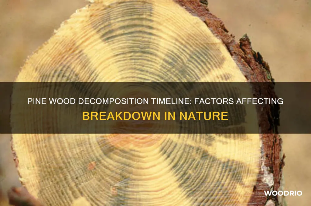 how long does it take pine wood to decompose