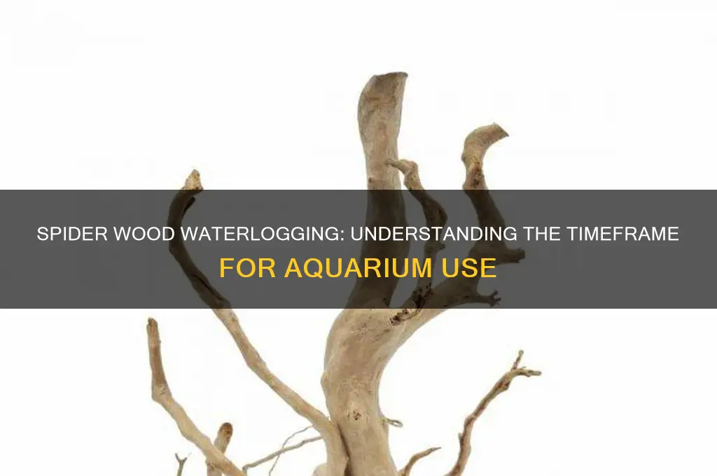 how long does it take spider wood to waterlog