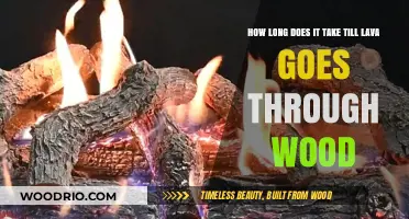 Lava's Fiery Journey: Time to Burn Through Wood Explained