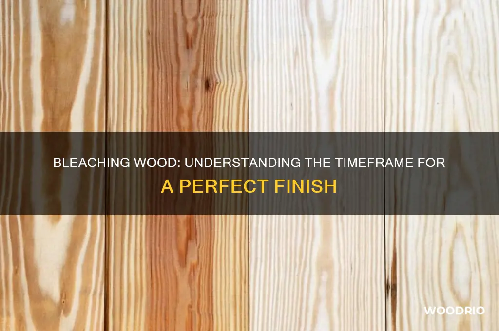 how long does it take to bleach wood