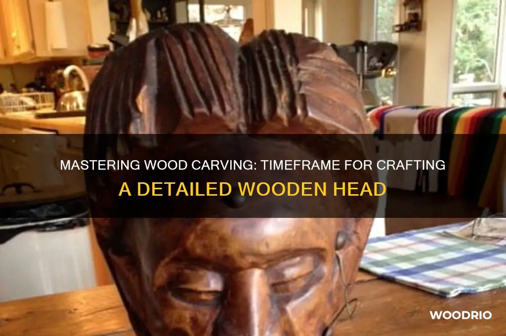 how long does it take to carve a wood head