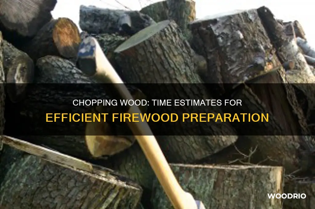 how long does it take to chop wood