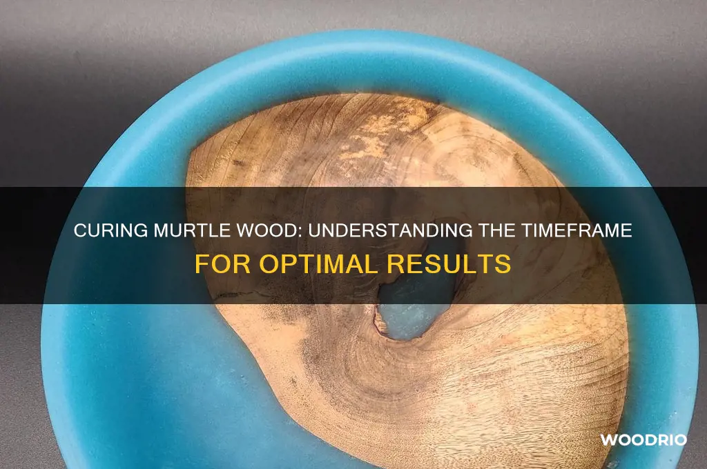 how long does it take to cure murtle wood