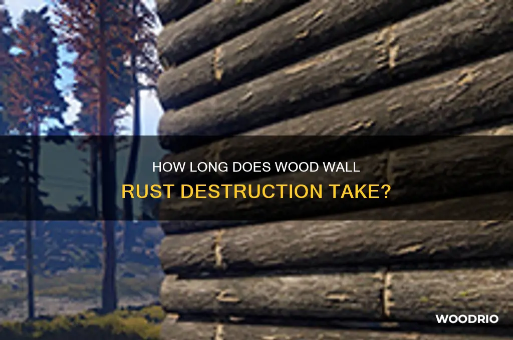 how long does it take to destroy wood wall rust
