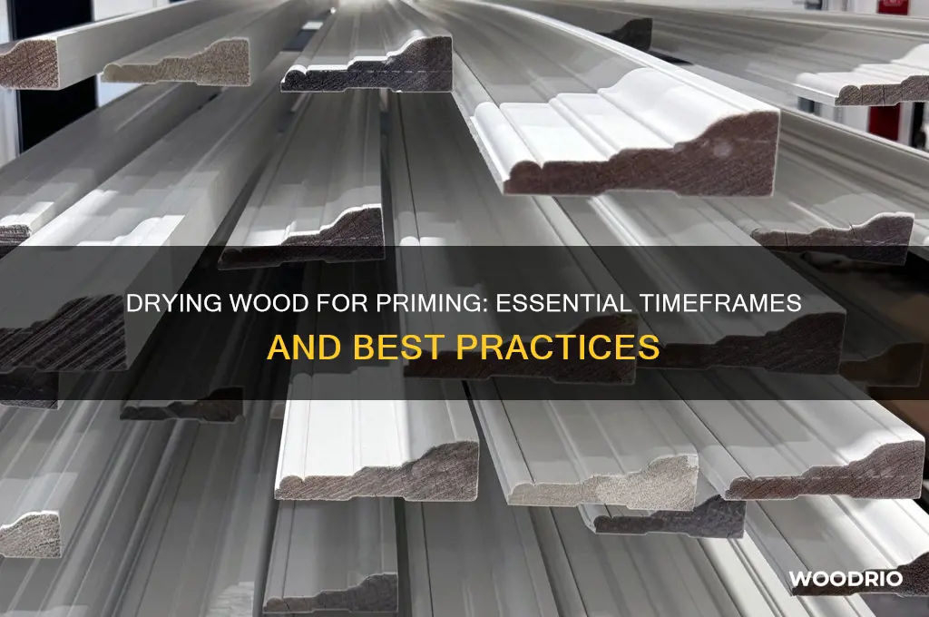 how long does it take to dry wood for priming