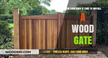 Installing a Wood Gate: Timeframe and Tips for a Smooth Process