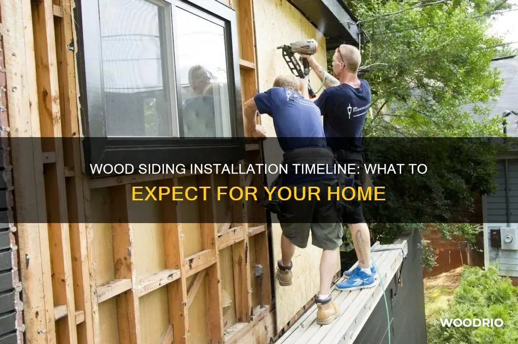 how long does it take to install wood siding