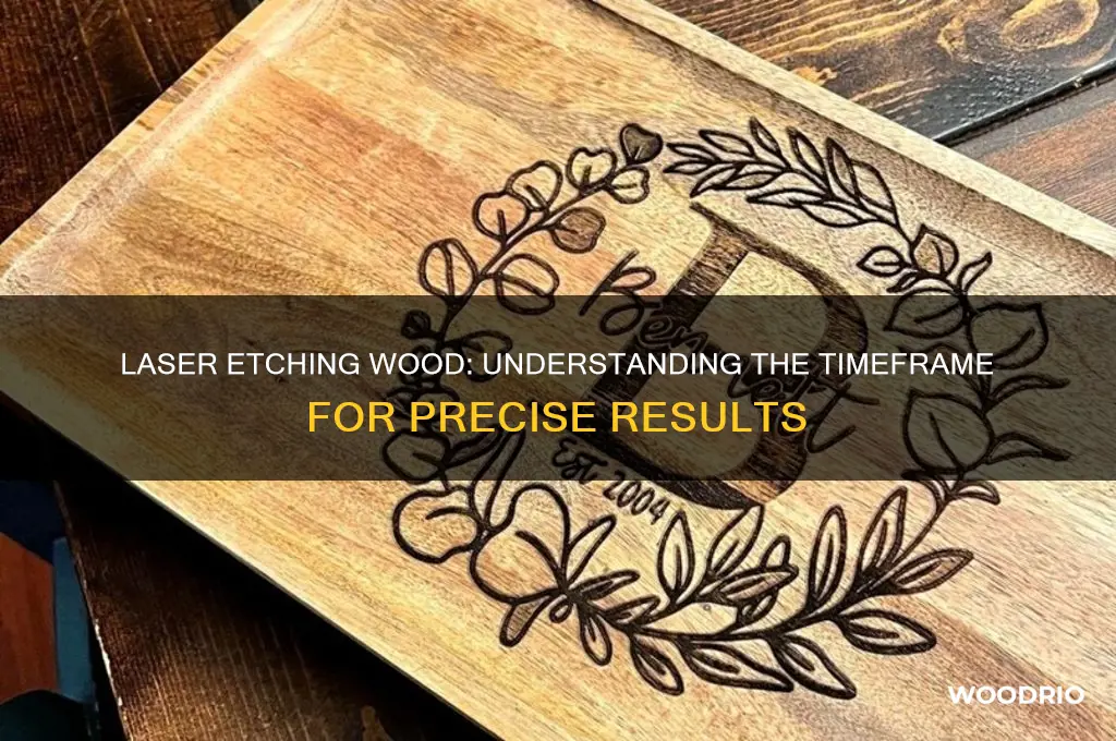 how long does it take to laser etch wood