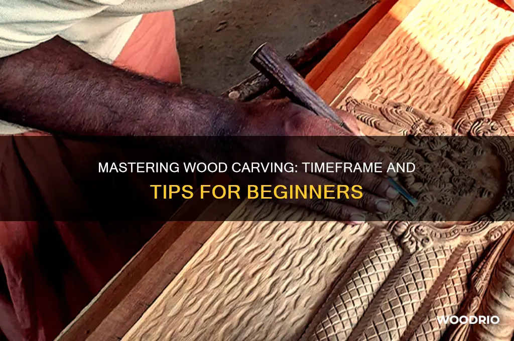 how long does it take to learn wood carving