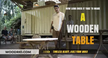 Crafting a Wooden Table: Timeframe and Essential Steps Revealed