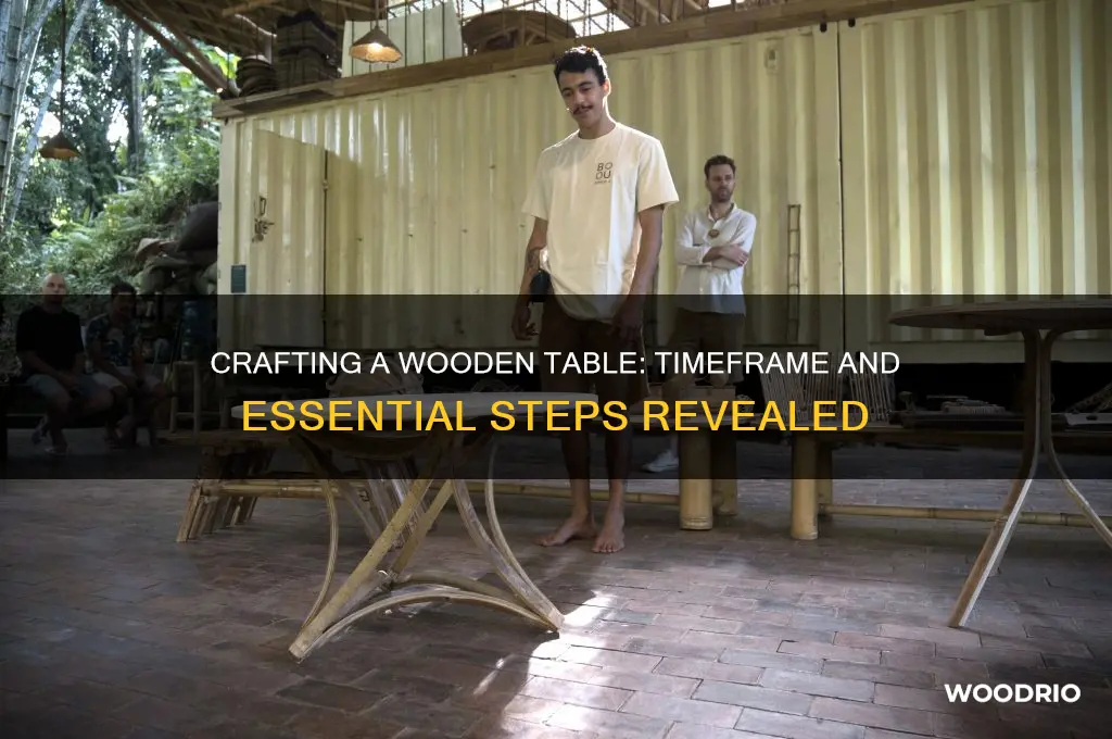 how long does it take to make a wooden table