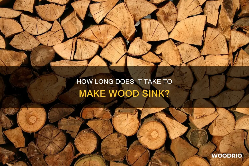 how long does it take to make wood sink
