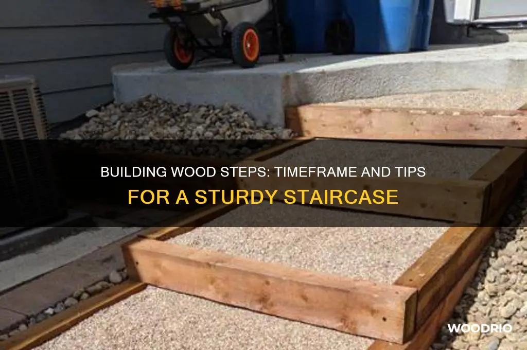 how long does it take to make wood steps