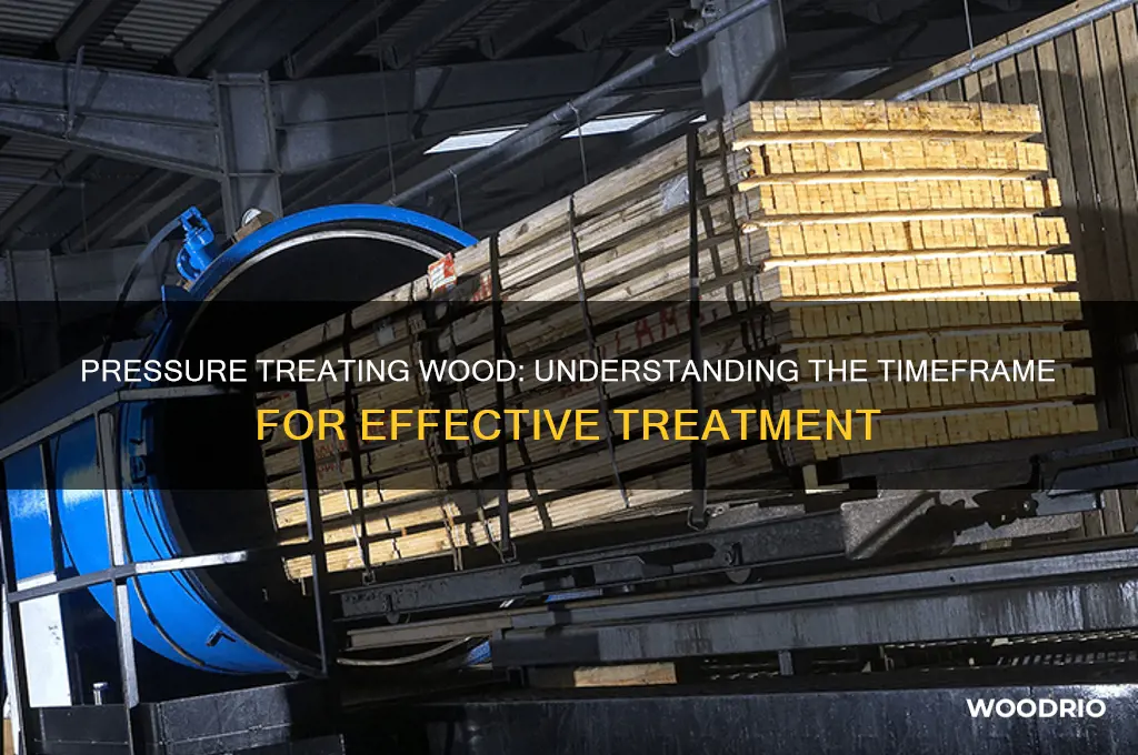 how long does it take to pressure treat wood