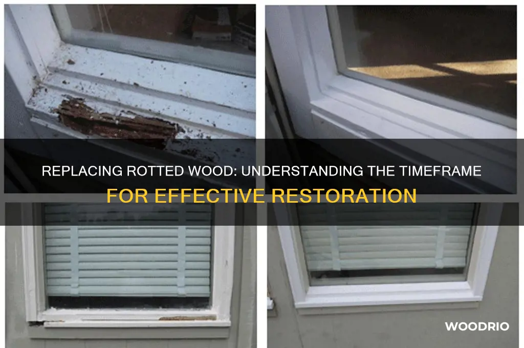 how long does it take to replace rotted wood