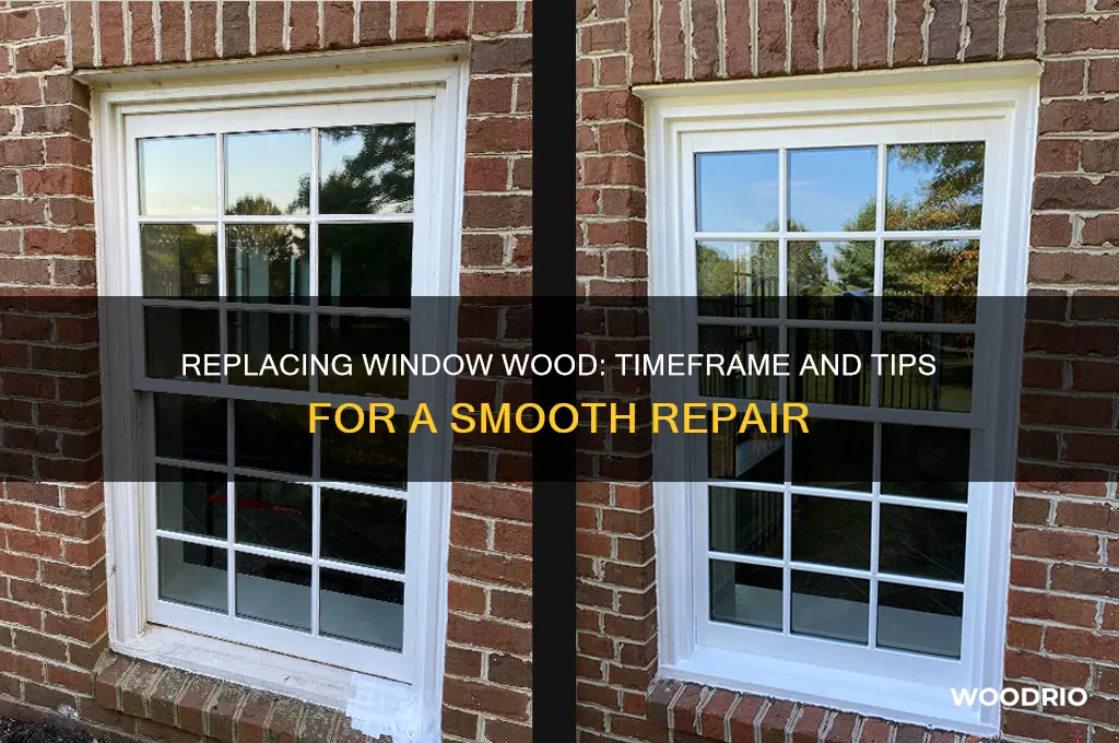 how long does it take to replace wood around windows