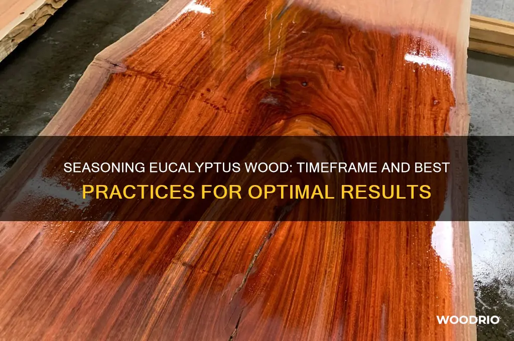 how long does it take to season eucalyptus wood