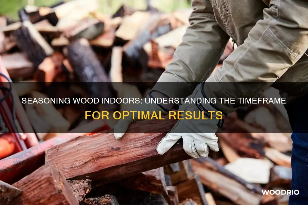 how long does it take to season wood indoors