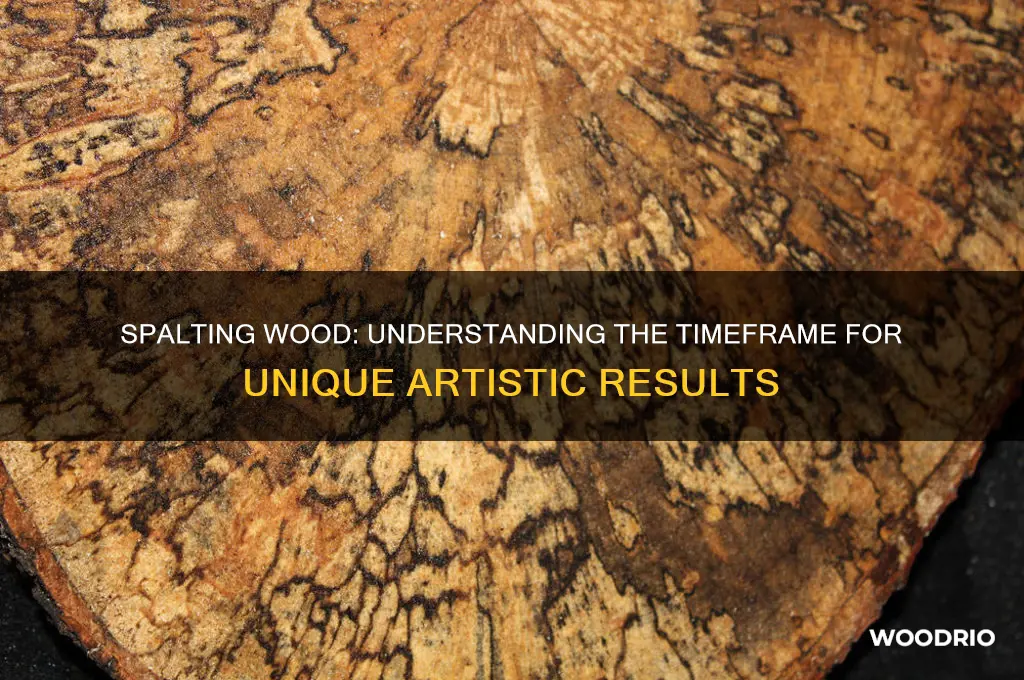 how long does it take to spalt wood