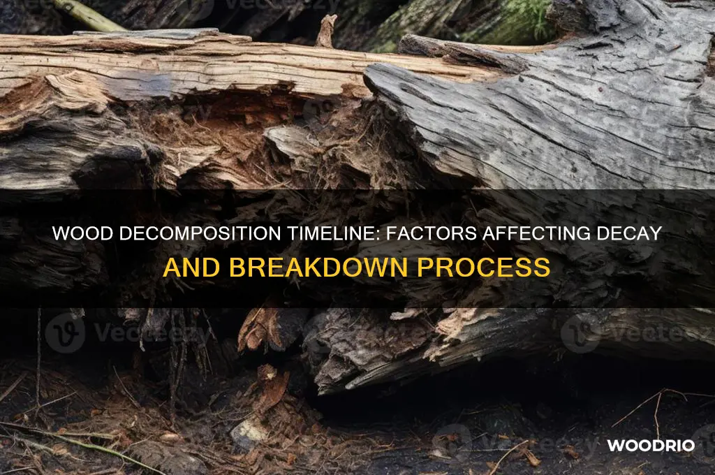 how long does it take wood to decompose