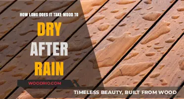 Drying Wood Post-Rain: Understanding the Timeframe for Optimal Results