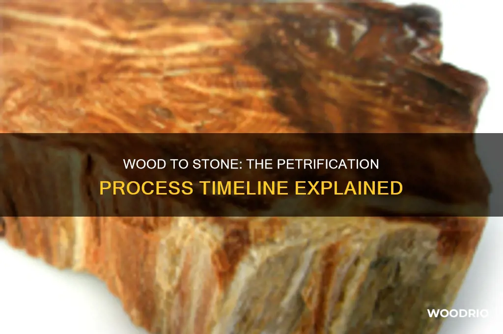 how long does it take wood to petrify into stone