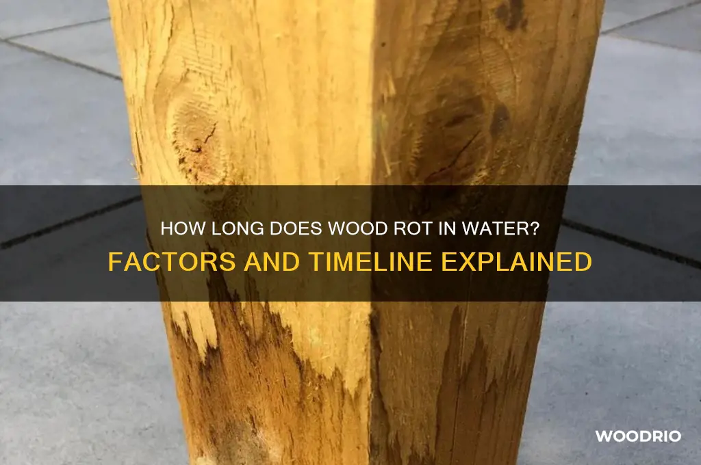 how long does it take wood to rot from water