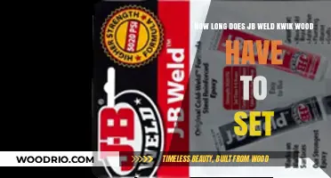 JB Weld Kwik Wood Setting Time: A Quick Guide