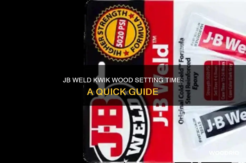 how long does jb weld kwik wood have to set