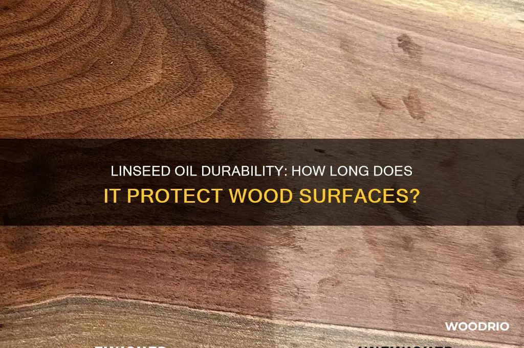 how long does linseed oil last on wood