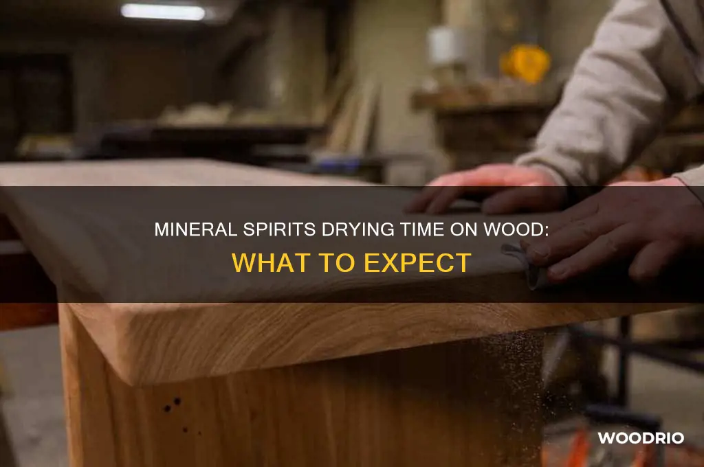 how long does mineral spirits take to dry on wood