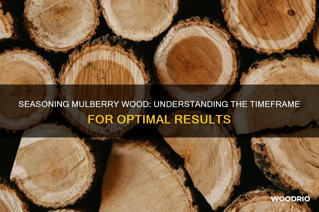how long does mulberry wood take to season