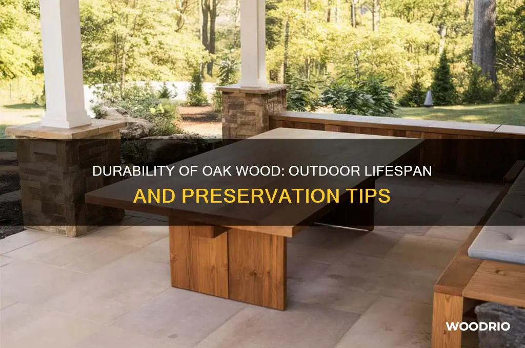 how long does oak wood last outside