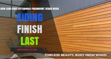 Pittsburgh Paramount Cedar Wood Siding Finish Durability: Lifespan Explained