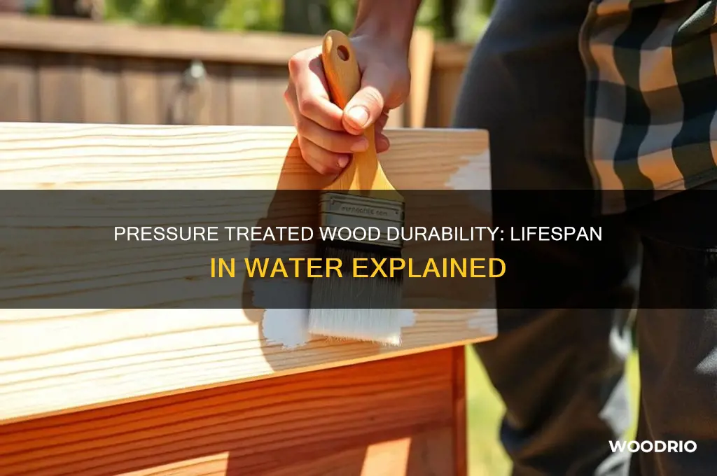 how long does pressure treated wood last in water