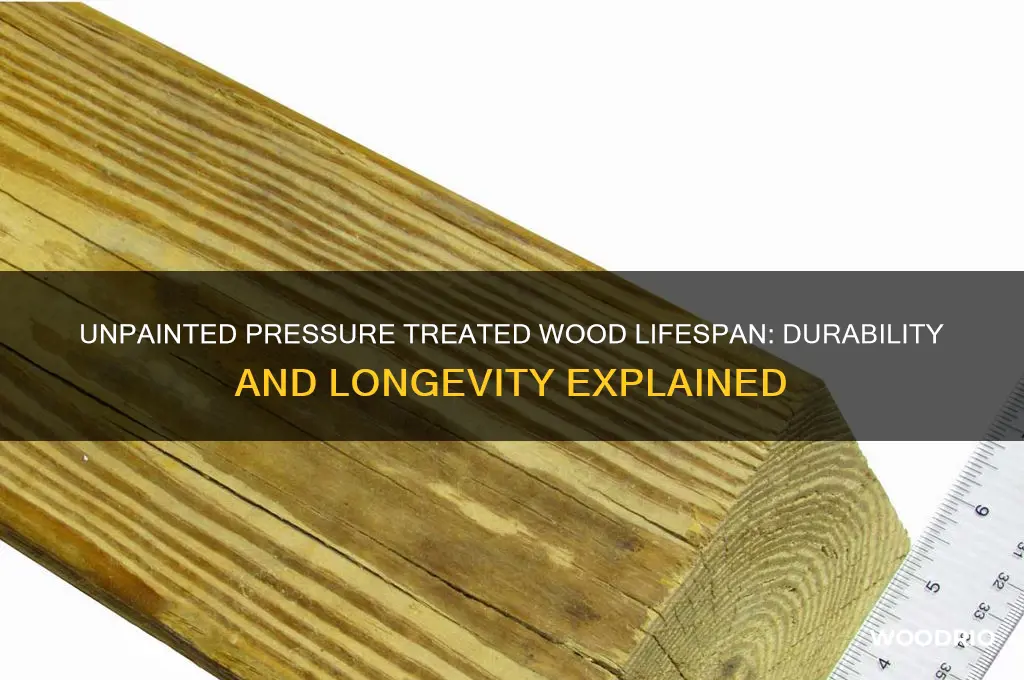 how long does pressure treated wood last unpainted