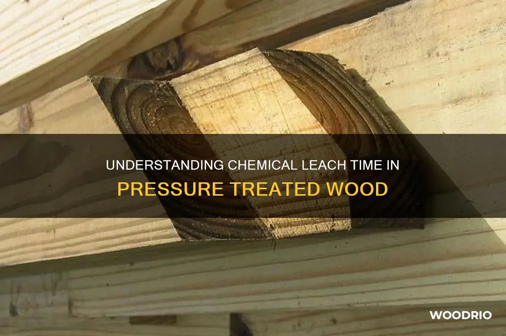 how long does pressure treated wood leach chemicals