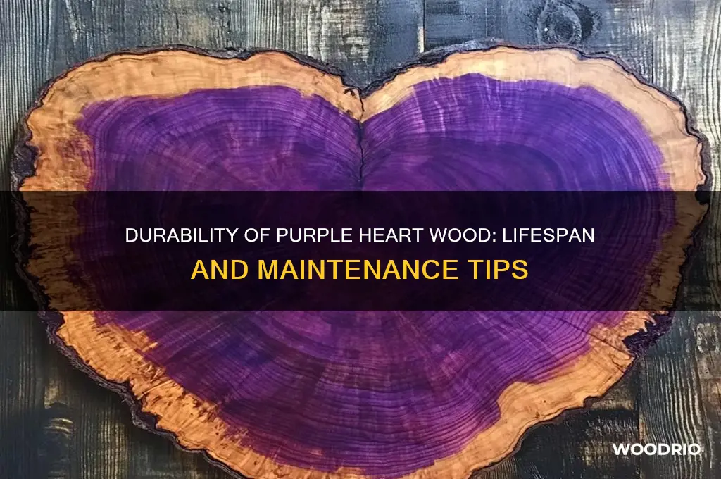 how long does purple heart wood last