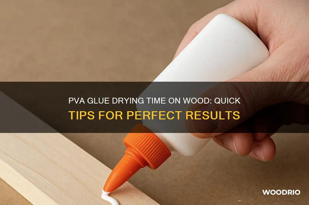 how long does pva glue take to dry on wood