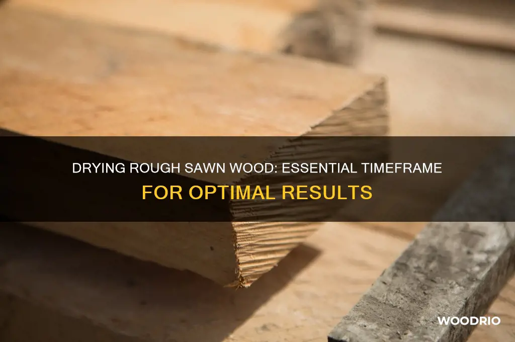 how long does rough sawn wood need to dry