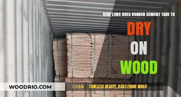 Rubber Cement Drying Time on Wood: Quick Guide for Crafters