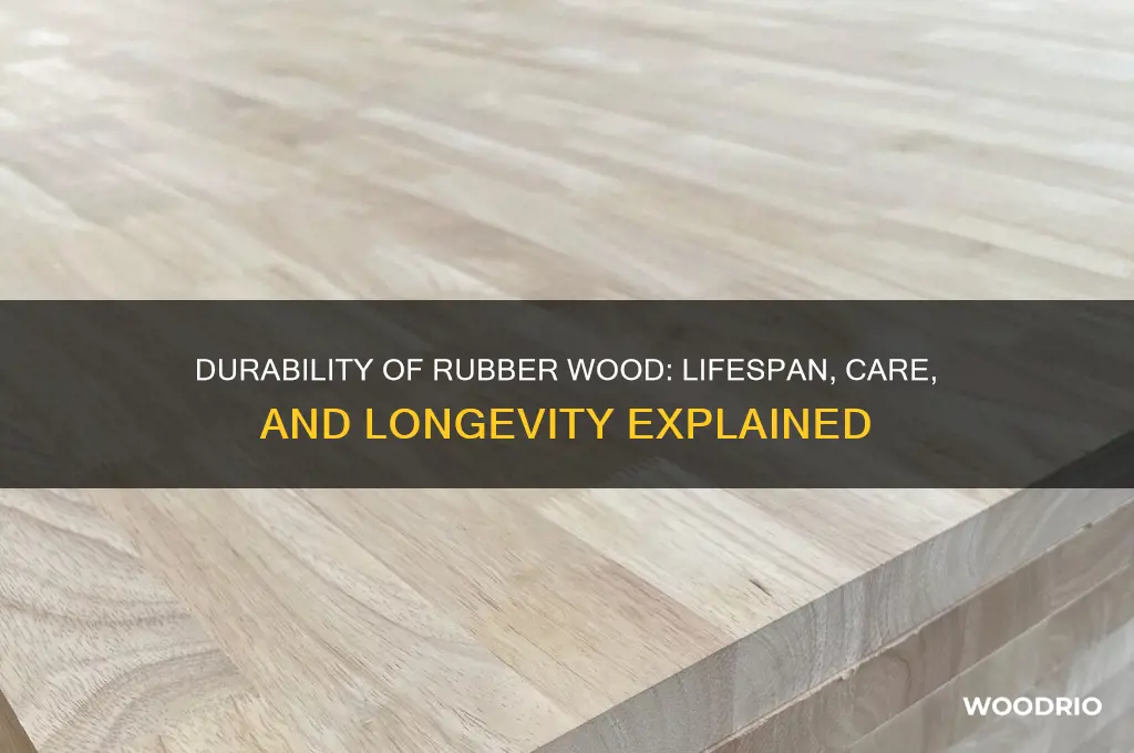 how long does rubber wood last