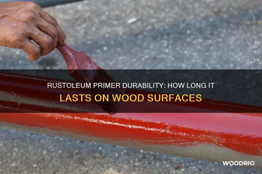 how long does rustoleum primer last on wood