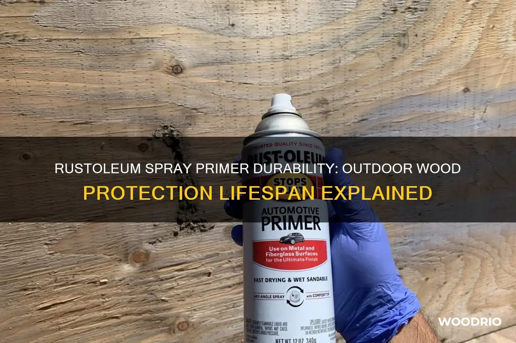 how long does rustoleum spray primer outdoor wood