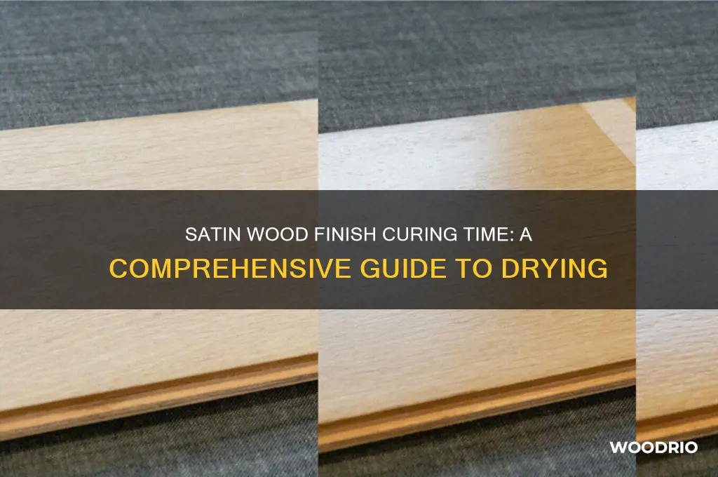 how long does satin wood finish take to cure