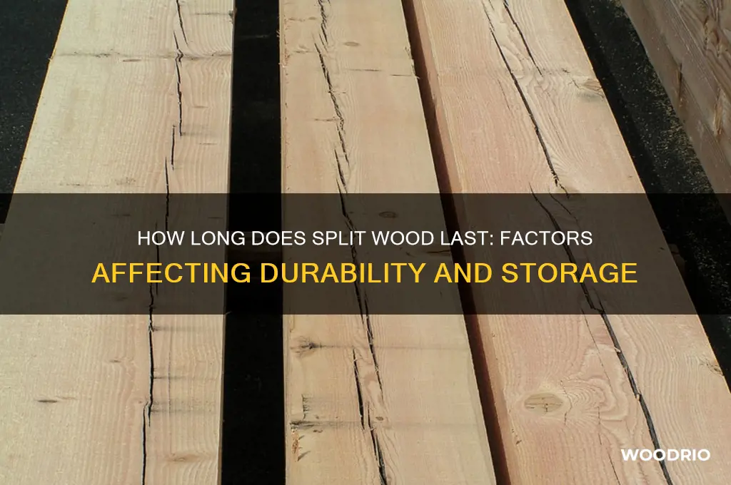 how long does split wood last