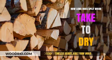 Drying Split Wood: Timeframe, Factors, and Tips for Optimal Results