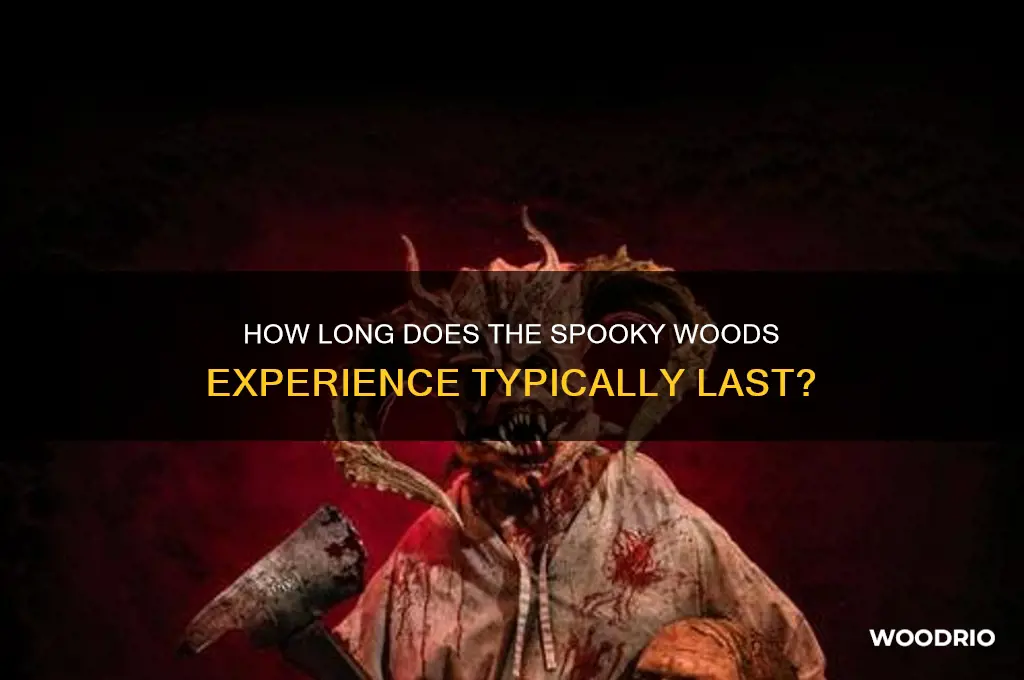 how long does spooky woods last