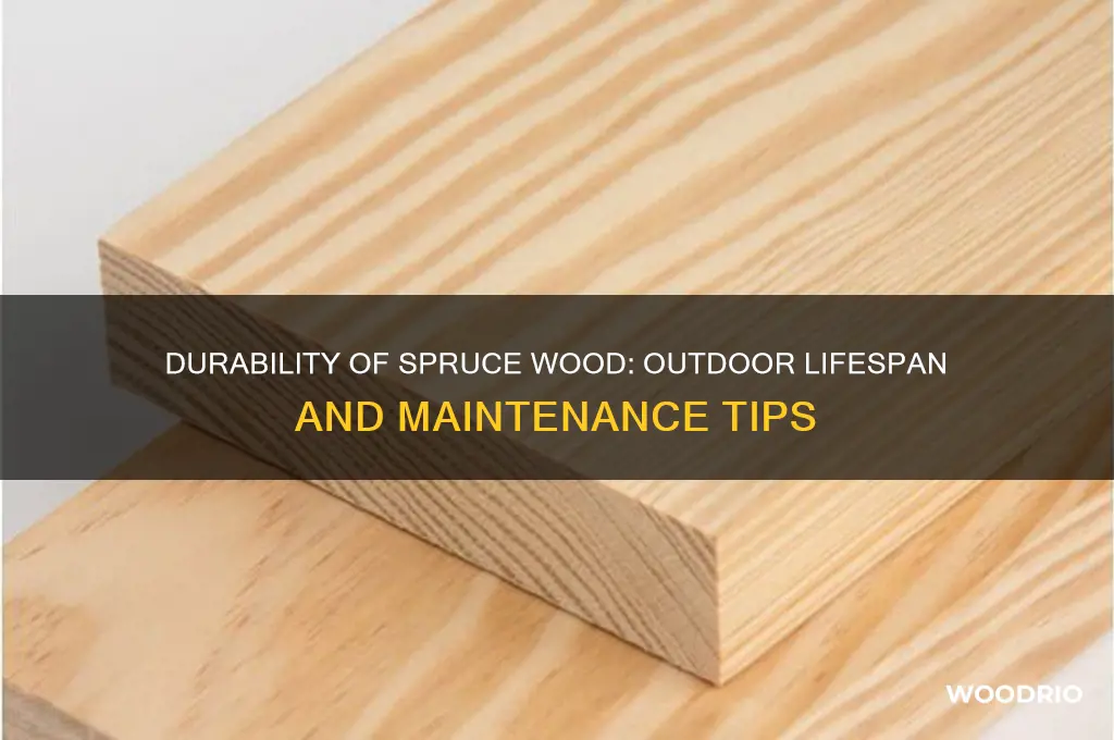 how long does spruce wood last outside