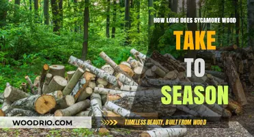 Sycamore Wood Seasoning Time: A Comprehensive Guide to Drying Duration
